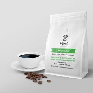 Decaffinated coffee beans